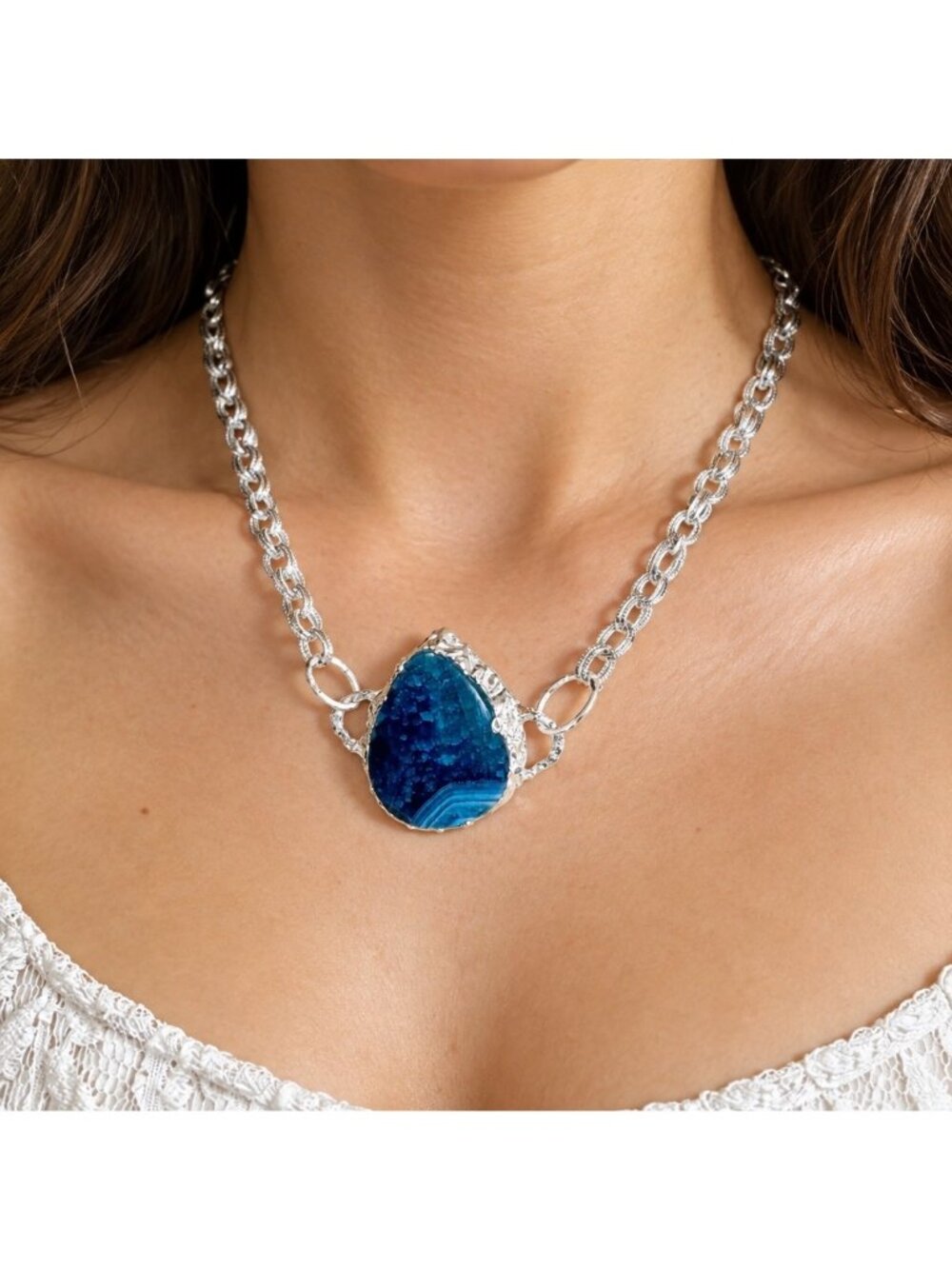 Indian Moss Agate Convertible Necklace & Bracelet | Alma Antigua